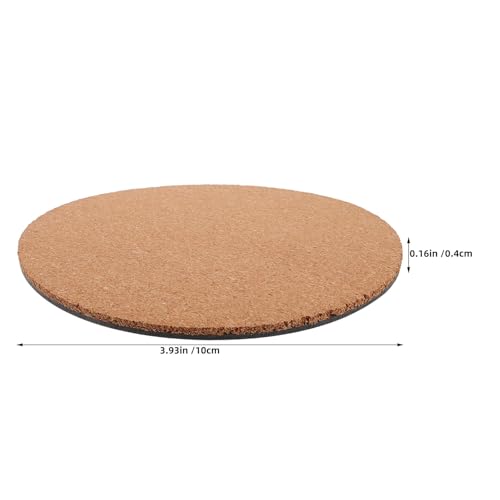 Posavasos de corcho redondo pack de 12 alfombrillas protectoras antideslizantes para macetas 3