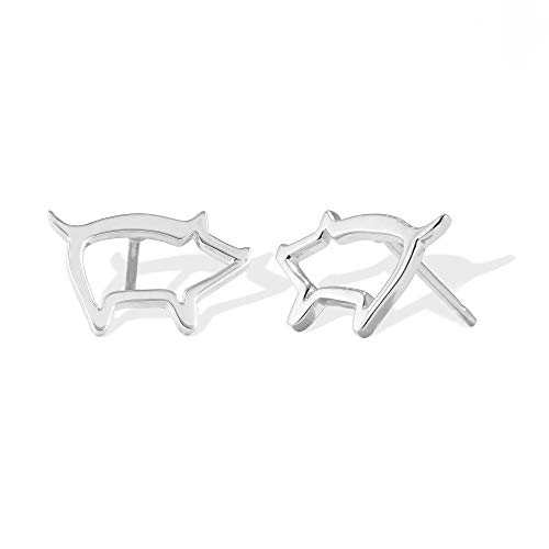 Boma Jewelry Sterling Silver Pig Stud Earrings
