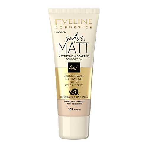 Eveline Cosmetics Fluide Visage Matifiant Satin Mat N ° 101 30Ml 30 ml