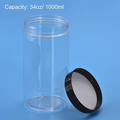 Bocaux en plastique 1000ml anti humidité pour protéger et trier vos ingrédients secs