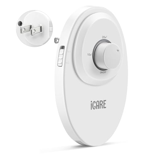 ICARE Ozone Odor Eliminator for Strong Odor 120mg/h Cat Litter Deodorizer Dog Poof Odor Removal Home Plug in Air Purifier for Toilet Kitchen Pets Shoe Smoke Car Formaldehyde Air Freshener