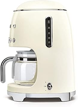 Smeg DCF02CREU Filter Coffee Machine, Cream