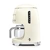 Smeg DCF02CREU Filter Coffee Machine, Cream