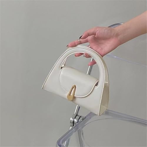 Women PU Leather Evening Handbag Small Purse Retro Shoulder Bag Top Handle Bag Trendy Crossbody Bag for Work4