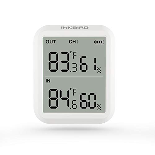 Inkbird Ith-20R Indoor Outdoor Thermometer Wireless Hygrometer With 3 Wireless Remote Sensors Waterproof Accurate Temperature Display For House Room Kitchen Courtyard Brewhouse Public Places #TOP1