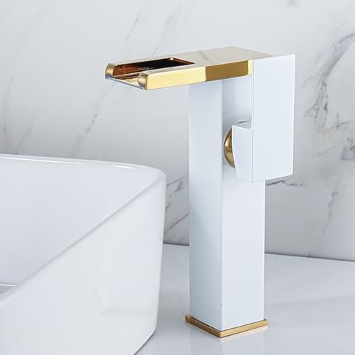 Mitigeur de lavabo robinet salle de bain eau froide chaude noir