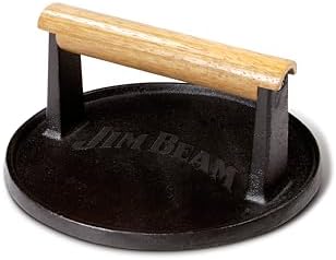 Jim Beam JB0158 Black Cast Iron Burger Press