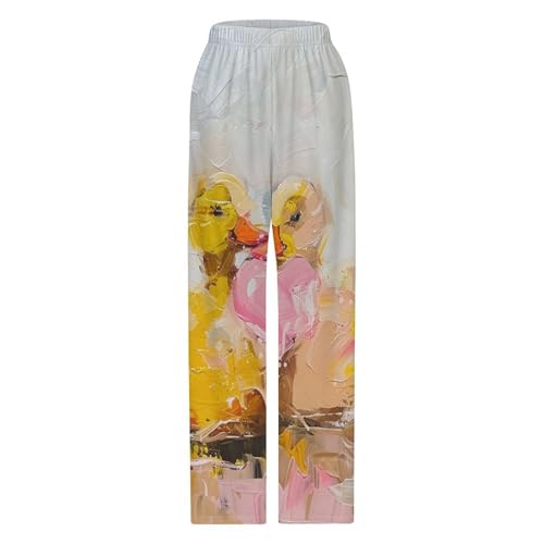 Yellow Ducks And Pink HeartChildren's Casual Pajamas140CM3