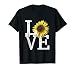 Sunflower Love Shirt Vintage Hippie Flower Nurse Mom Gift