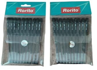 Rorito Riseo 1.0 Mm Omr Answer Sheets Exam Marking Pen Black 20 Pcs