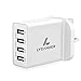 Produktbild LYCANDER USB Wall Charger Plug UK Spec with 4 Ports 5A/25W adaptive charging technology (UK Plug)