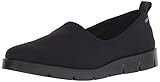 Gepolsterte Lederdecksohle ECCO Damen Bella Niedrige Hausschuhe, Schwarz (Black/Black 51707), 37 EU