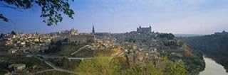 Posterazzi Aerial View Of A City Toledo Spain Poster Print, (18 x 6)