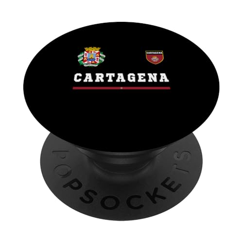 Cartagena Fútbol/Deportes Bandera Fútbol Camisetas PopSockets PopGrip Adhesivo