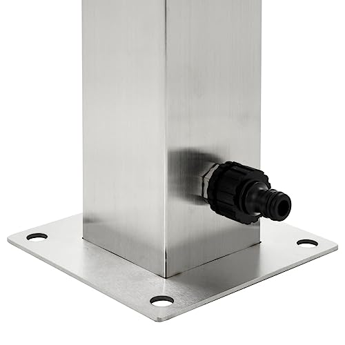 Wasserzapfsäule vidaXL aus Edelstahl, 95 cm hoch