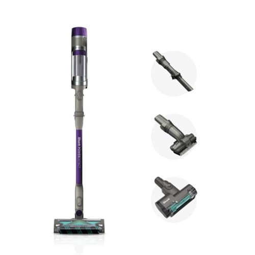 Shark Cordless Vacuum Cleaner with HEPA Filter, PowerDetect Clean & Empty, Powerful Suction, Pet Hair Pickup, Carpets & Hardfloor, Mocha Grey/Brass, IP1251MET, 5 Years Warranty
