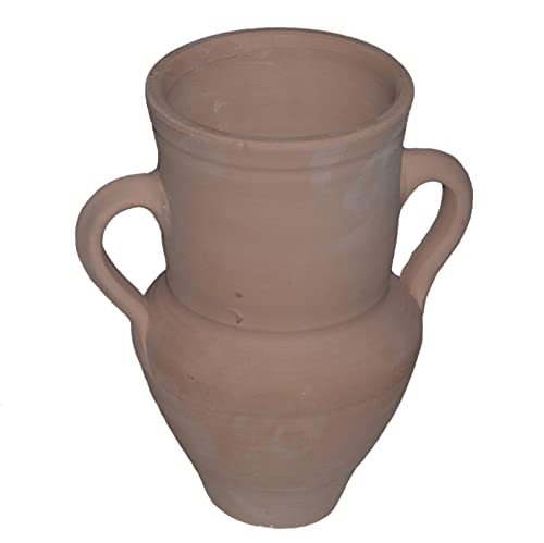 Ánfora con 2 asas, terracota, terracota, decoración artesanal, floristería, 16 cm