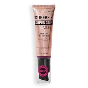 Revolution, Superfix Grip Primer, Hydrating & Smoothing Face Primer for Makeup, Gel-Formula to Grip Look, Vegan & Cruelty-Free, 24ml