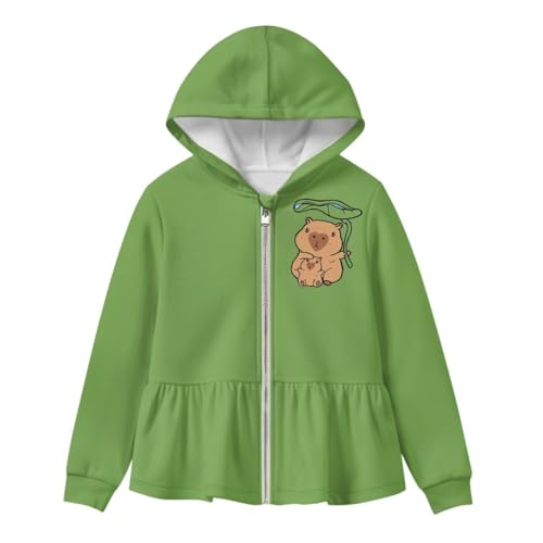 Sweat à capuche zippé filles idéal pour l'école et les sorties d'automne