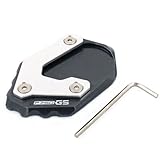 Imprescindible para motos Placa De Soporte De Extensión De Caballete Lateral CNC Para Motocicleta, Placa De Soporte Para F750GS F750 GS F 750 GS 2018-2020(F750GS-Titanium)