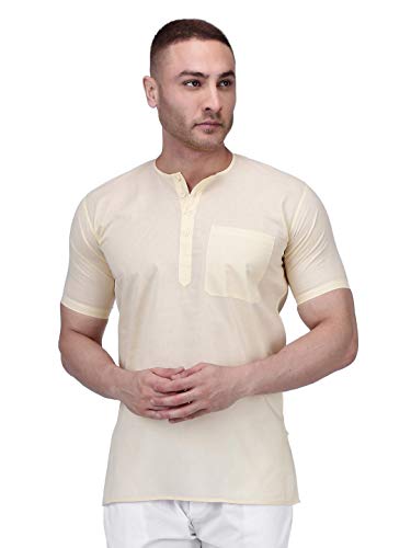 Image of Rajubhai Hargovindas Mens Casual Cotton Straight Kurta