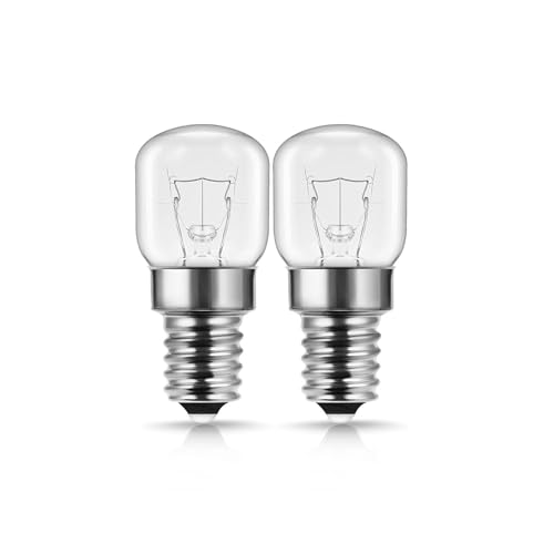Pack de 2 Ampoules - E14, 10W, Blanc Chaud 2700K - Intensité variable, Convient pour Four, Micro-ondes, Lampes au Sel