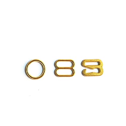 150 Stück/Charge Metall Dessous Verstellband Slides Hardware Nähen Clips Verschluss Haken für BH STRP Gold Farbe (20 mm) Cover
