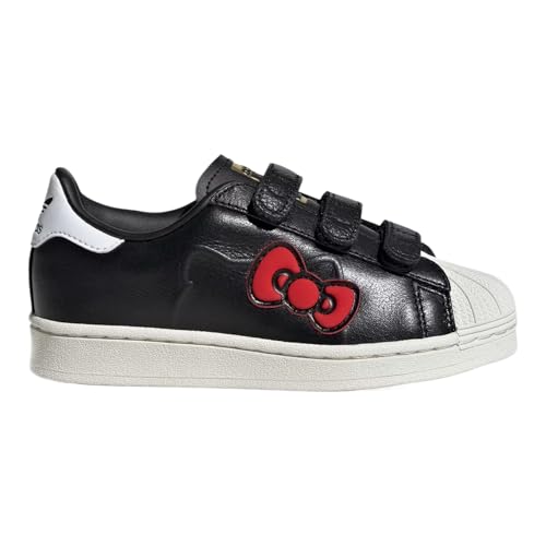 adidas Hello Kitty Superstar Preschool Lifestyle Shoes (Black/White/Red)