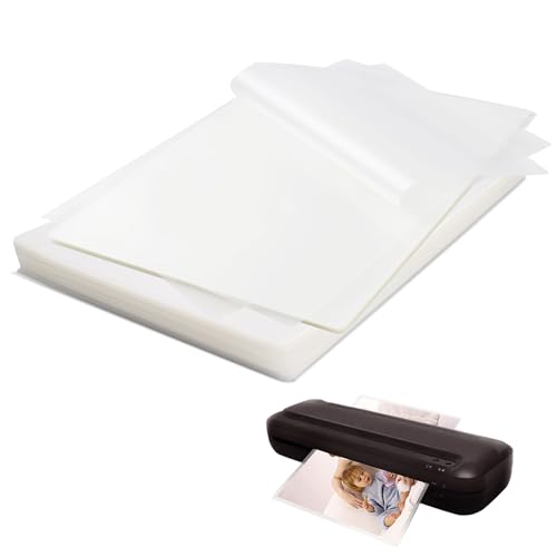 La Mejor Selección de Láminas para fundir favoritos de las personas. 50 200 Piezas Bolsas de laminación térmica,A4+A5, 3 Mil,Micas termicas tamaño carta, transparente, Productos de oficina y escuela,para hojas,fotografías,Documento de certificado
