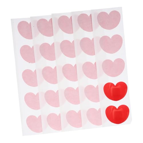 Abaodam 50 Piezas Parches Adhesivos Forma de Corazón Unidades Apósitos Portátiles para Heridas Domésticas Material Transpirable y Seguro Fáciles de Usar y Protectores para Cuidado de