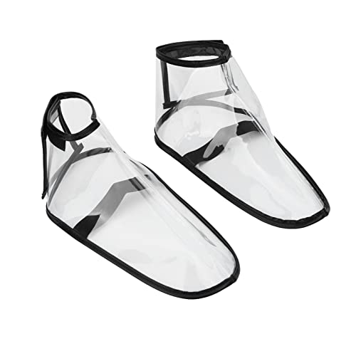 Barber Shoe Covers All Shoes Clear Reusable Massage Shop Haircut Shoe Covers (M)