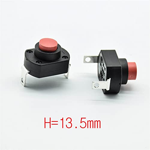 Bouton poussoir micro interrupteur 10A autobloquant pour alimentation 4pcs