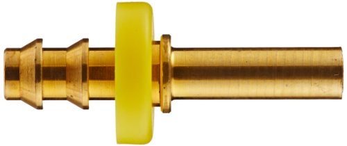 Image of EATON Weatherhead 10004B-X04 Straight Tube Rigid Fitting, CA360 Brass, 1 /4 inch Hose ID, 1 /4 inch Tube Size