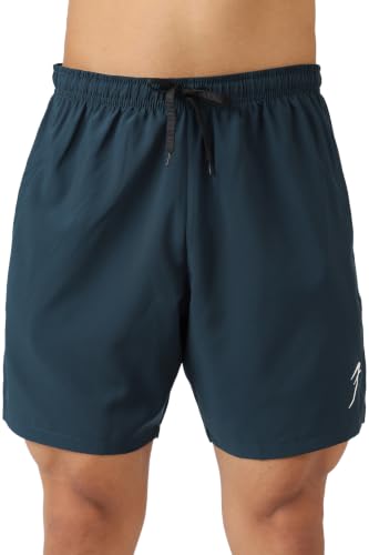Image of FUAARK Double Layer 2 in 1 Sports Shorts with Inner Tights for Men Gym Tight Short with Pocket