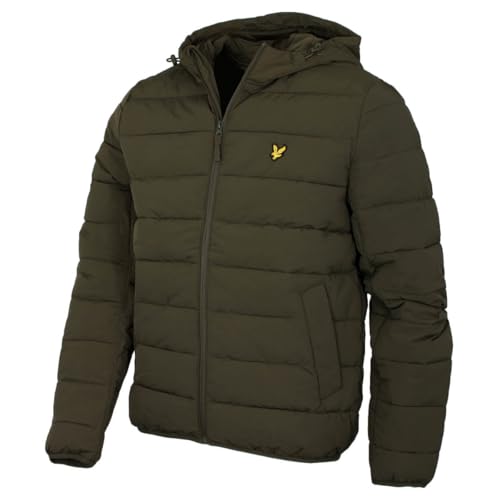 Lyle & Scott Mens Lightweight Puffer Jacket - Olive Green - M