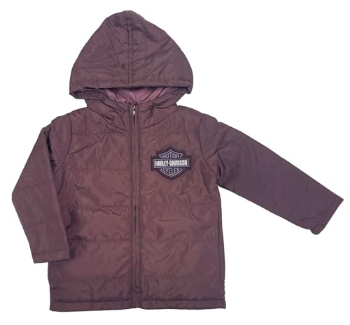 Harley-Davidson Girls' Bar & Shield Logo Channel Quilted Jacket – Purple