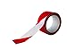 Cinta adhesiva señalización Blanco/Rojo 48 mm x132 metros