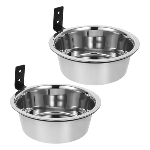 YARNOW Juego de Comederos Elevados para Perros de 8 Pulgadas Colgantes de Acero Inoxidable Estación de Alimentación para Mascotas Adecuado para Espacios Pequeños y Perros Grandes y