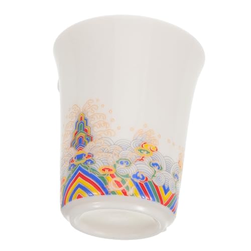 MAGICLULU Tazza da tè in Porcellana Bianca Brocca per Cerimonia Gongfu per Uso Familiare e Feste Assicura Infusione Uniforme e Controllo Preciso delle Porzioni