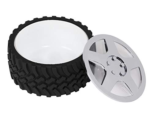Tire Bowl Snack Candy Knobby Tread Hubcap Mechanic Motorhead Car Engineer Gift