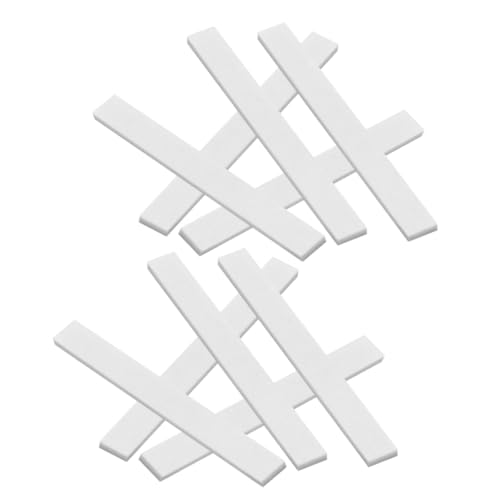 ibasenice 10pcs Acoustic Guitar Bone Nut Replacement Parts 100x10x2.95mm Beef Bone Material Perfect for Guitar Enthusiasts