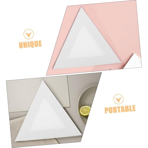 Marcos para pintura al óleo tablero triangular OSALADI con lienzo blanco estirado 4