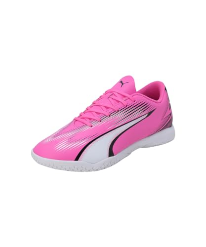 PUMA Unisex Ultra Play ItSoccer Shoe, Poison Pink Puma White Puma Black, 8 US