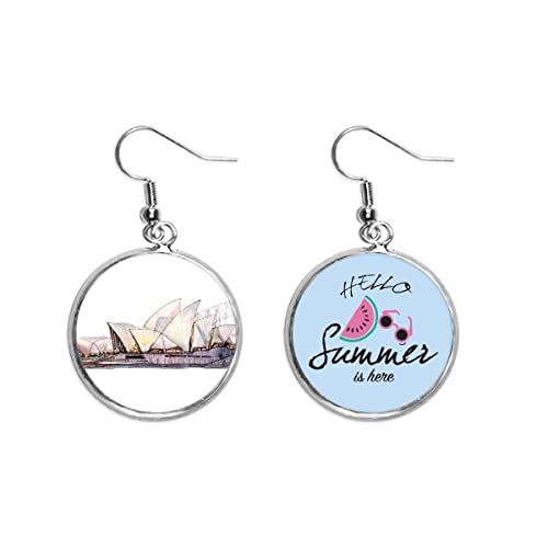 Pendientes de sandía inspirados en la Ópera de Sydney el regalo de verano