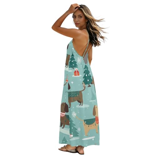 Robe d'été verte anti-chaleur fluide et longue pour sublimer les morphologies