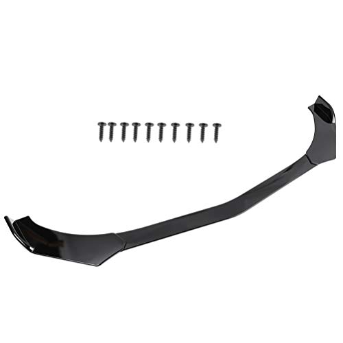 FEIPARTS 3PCS Front Bumper Lip Chin Spoiler Wing Body Kits ABS Compatible for Most Cars