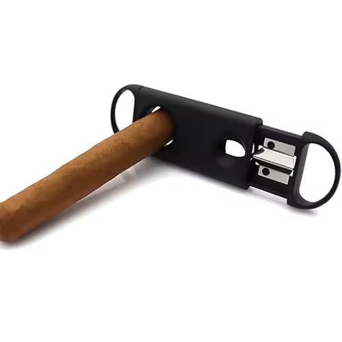 Cortador de Charuto com Lâminas Metálicas: Corte Guilhotina e Olho de Gato
