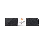 Manduka Yoga Towel for Mat Nonslip and Quick Dry for Hot Yoga with Rubber Bottom Grip Dots 72 Inch Long Onyx Thin and Lightweight (262023001) - Image 4