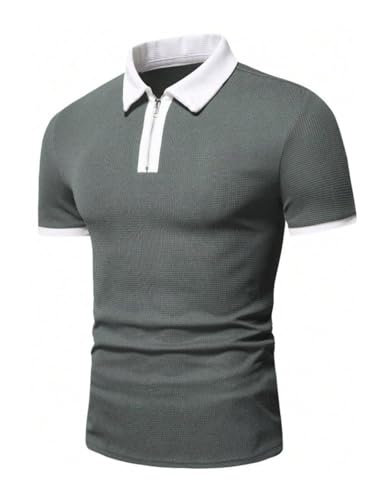 Image of GRECIILOOKS Men's Polycotton Regular Fit T-Shirt | Polo T Shirt for Men | Casual T Shirts