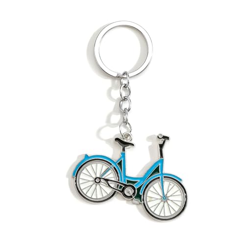 SHTALHST Bicycle Keychain Cycling Keycharm for Women Keyring Gift for